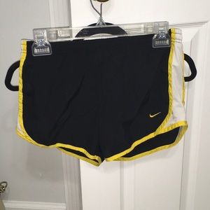 Girls Black Nike gym shorts